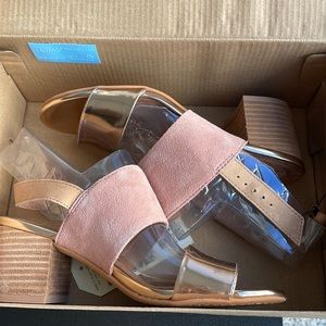 Toms Poppy Suede/ Rose Gold Specchio Sandals
